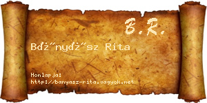 Bányász Rita névjegykártya
